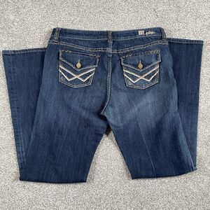 Kut From The Kloth Bootcut Jeans Womens Flap Pockets Denim Stretch Size 12